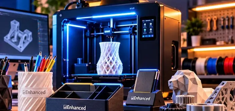 3D printer and branded desk accessories