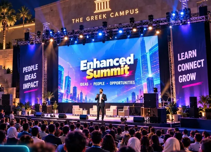 Enhanced Summit stage at The Greek Campus